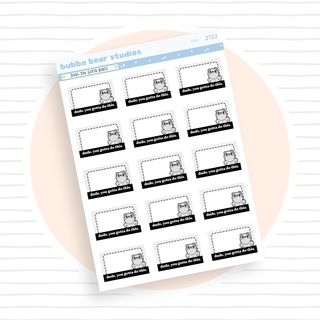 Dude You Gotta Boxes Mini Minimal Bubba Bear Studios Dude You Gotta Boxes Stickers