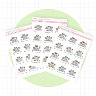 Takeout Time Bear Boxes Mini Buy All (Set of 3) Bubba Bear Studios Takeout Time Bear Boxes