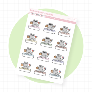 Takeout Time Bear Boxes Mini Muted Bubba Bear Studios Takeout Time Bear Boxes