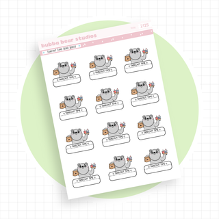 Takeout Time Bear Boxes Mini Minimal Bubba Bear Studios Takeout Time Bear Boxes