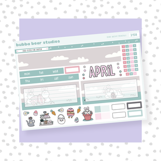 2023 - Hobonichi Weeks Monthly April Bubba Bear Studios 2023 - Hobonichi Weeks Monthly