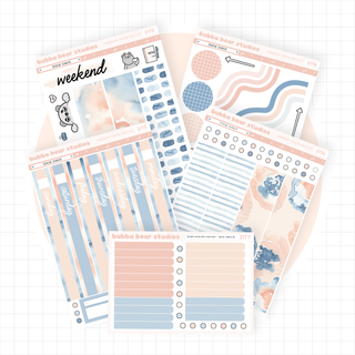 Hobonichi Cousin DAILY - Seaside Sunrise Bubba Bear Studios Hobonichi Cousin DAILY - Seaside Sunrise Stickers