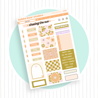 HOBONICHI COUSIN - Sunkissed Page 1 - Deco + Date Covers Bubba Bear Studios HOBONICHI COUSIN - Sunkissed Stickers