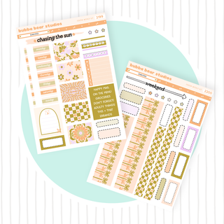 HOBONICHI COUSIN - Sunkissed Full Hobonichi Cousin Kit Bubba Bear Studios HOBONICHI COUSIN - Sunkissed Stickers