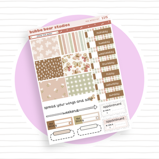 MINI - Spread Your Wings Page 1 - Deco and Date Covers Bubba Bear Studios MINI - Spread Your Wings Stickers