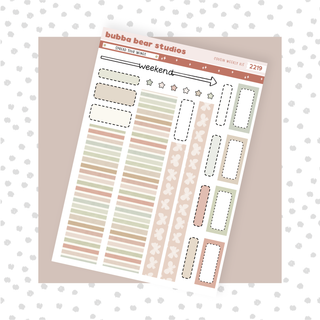 HOBONICHI COUSIN - Spread Your Wings Page 2 - Washi + Boxes Bubba Bear Studios HOBONICHI COUSIN - Spread Your Wings Stickers