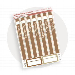 Hobonichi Cousin DAILY - Spread Your Wings Page 1 - Date Cover Strips Bubba Bear Studios Hobonichi Cousin DAILY - Spread Your Wings Stickers