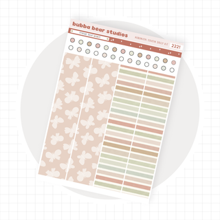 Hobonichi Cousin DAILY - Spread Your Wings Page 2 - Washi + Checklist Circles Bubba Bear Studios Hobonichi Cousin DAILY - Spread Your Wings Stickers