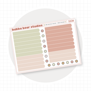 Hobonichi Cousin DAILY - Spread Your Wings Bubba Bear Studios Hobonichi Cousin DAILY - Spread Your Wings Stickers