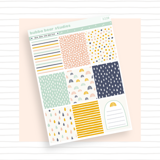 VERTICAL - Rain, Rain, Stay and Play VERTICAL Page 1 - Full Boxes Bubba Bear Studios VERTICAL - Rain, Rain, Stay and Play Stickers