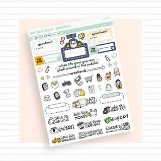 VERTICAL - Rain, Rain, Stay and Play VERTICAL Page 3 - Icons Bubba Bear Studios VERTICAL - Rain, Rain, Stay and Play Stickers