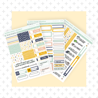 MINI - Rain, Rain, Stay and Play Full Mini Kit Bubba Bear Studios MINI - Rain, Rain, Stay and Play Stickers