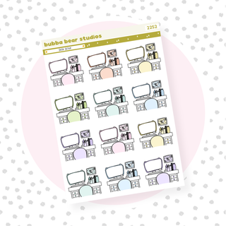 Desk Setup Standard Colorful Bubba Bear Studios Desk Setup Stationery