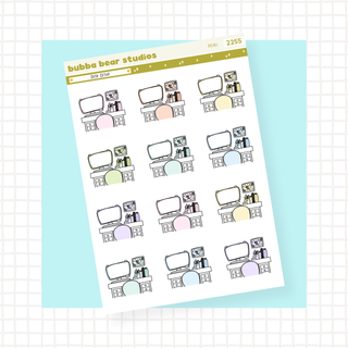 Desk Setup Mini Colorful Bubba Bear Studios Desk Setup Stationery