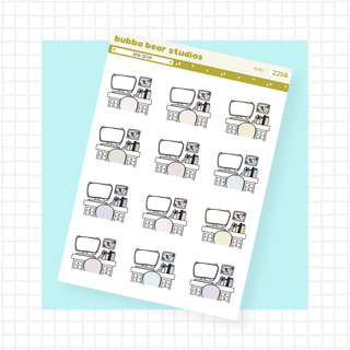 Desk Setup Mini Muted Bubba Bear Studios Desk Setup Stationery