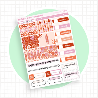 MINI - Make Some Waves Page 1 - Deco and Date Covers Bubba Bear Studios MINI - Make Some Waves Stickers