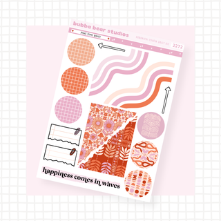 Hobonichi Cousin DAILY - Make Some Waves Page 4 - Extras Bubba Bear Studios Hobonichi Cousin DAILY - Make Some Waves Stickers