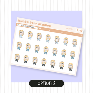 WTF You Mean Babe Option 2 Bubba Bear Studios WTF You Mean Babe Stickers