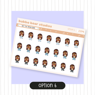 WTF You Mean Babe Option 6 Bubba Bear Studios WTF You Mean Babe Stickers