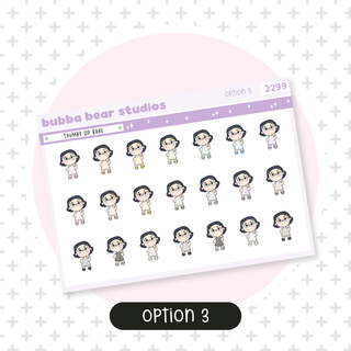 Thumbs Up Babe Option 3 Bubba Bear Studios Thumbs Up Babe Stickers