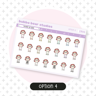 Thumbs Up Babe Option 4 Bubba Bear Studios Thumbs Up Babe Stickers