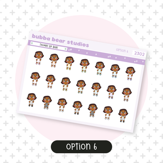 Thumbs Up Babe Option 6 Bubba Bear Studios Thumbs Up Babe Stickers