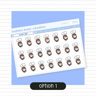 Gloomy Babe Option 1 Bubba Bear Studios Gloomy Babe Stickers