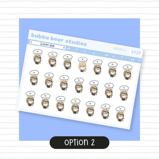 Gloomy Babe Option 2 Bubba Bear Studios Gloomy Babe Stickers