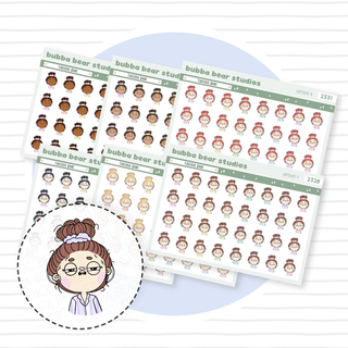 Tireddd Babe Bubba Bear Studios Tireddd Babe Stickers