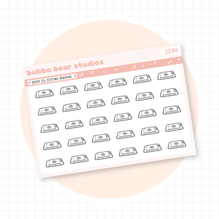 Derpy Sil Cutting Machine Quarter Sheet Bubba Bear Studios Derpy Sil Cutting Machine Stickers