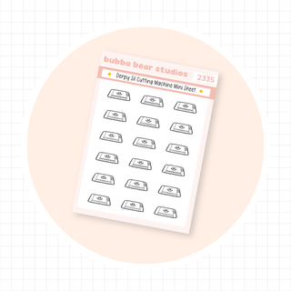 Derpy Sil Cutting Machine Mini Sheet Bubba Bear Studios Derpy Sil Cutting Machine Stickers