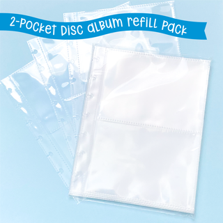 2-Pocket Refill Pack for Disc Album Sticker Storage Bubba Bear Studios 2-Pocket Refill Pack for Disc Album Sticker Storage photo album