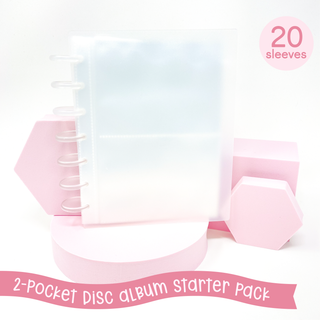 2-Pocket Sticker Storage Disc Album Starter Pack 20 Sleeves Bubba Bear Studios 2-Pocket Sticker Storage Disc Album Starter Pack photo album