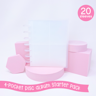 4-Pocket Sticker Storage Disc Album Starter Pack 20 Sleeves Bubba Bear Studios 4-Pocket Sticker Storage Disc Album Starter Pack photo album