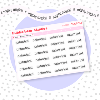 *CUSTOM* Text Mighty Magical Bubba Bear Studios *CUSTOM* Text Stationery