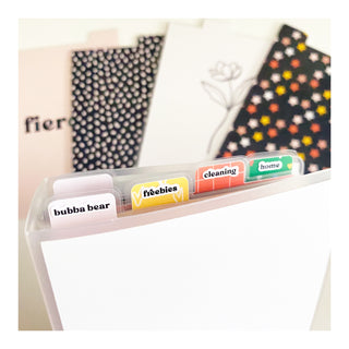 4x6 Album Tab Categories Bubba Bear Studios 4x6 Album Tab Categories Stationery