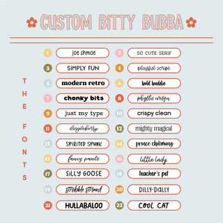 *CUSTOM* BITTY BUBBA Text Bubba Bear Studios *CUSTOM* BITTY BUBBA Text Stationery