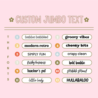 *CUSTOM* JUMBO Text Bubba Bear Studios *CUSTOM* JUMBO Text Stickers