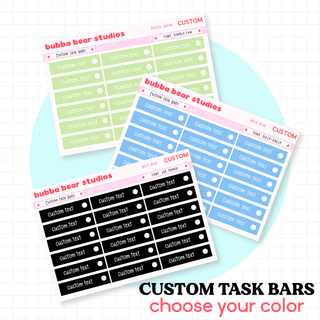 *CUSTOM* Task Bars - Choose Your Own Color Bubba Bear Studios *CUSTOM* Task Bars - Choose Your Own Color Stickers