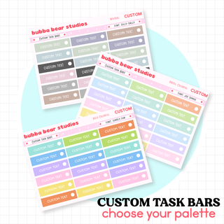 *CUSTOM* Task Bars - Choose Color Palette Bubba Bear Studios *CUSTOM* Task Bars - Choose Color Palette Stickers