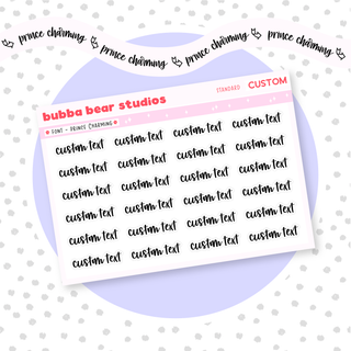 *CUSTOM* Text Prince Charming Bubba Bear Studios *CUSTOM* Text Stationery